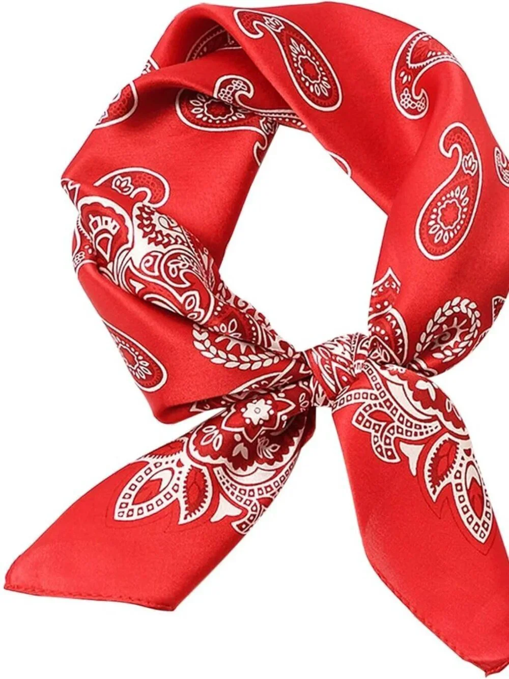 Satin Bandanas Head A13 Red Scarf Women Lightweight Silk Hair Wrap Sleep Scarf